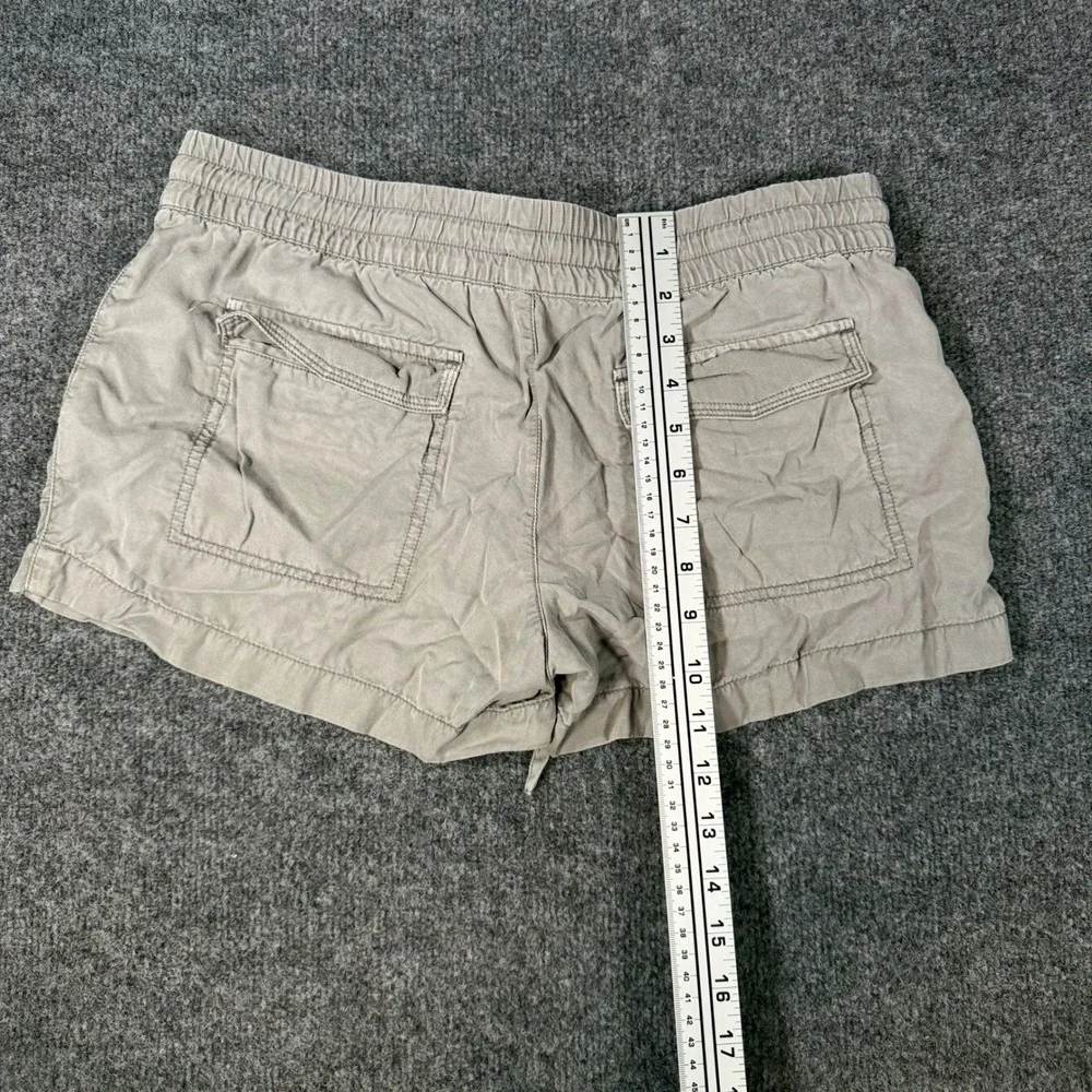 Vineyard Vines Shorts Womens Small S Khaki Tencel Drawstring Elastic Waist Short